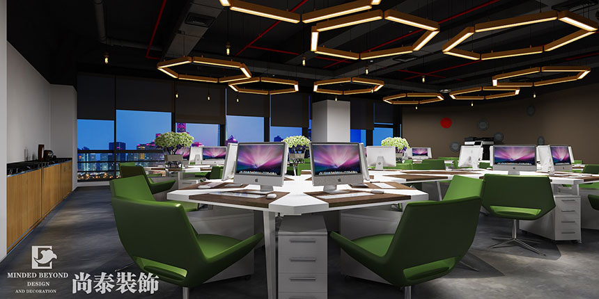 丝路天地 | 750㎡阳光科创写字楼办公室装修工程实景